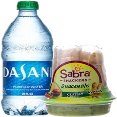 Dasani water and Sabra guacamole snack for office micro market