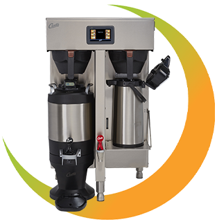 Wilbur Curtis Twin 1.5 Gallon Brewer with Shelf